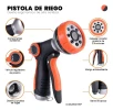 Pistola De Riego Regador 8 Funciones Adaptador Doble Gatillo