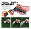 Pistola De Riego Regador 8 Funciones Adaptador Doble Gatillo